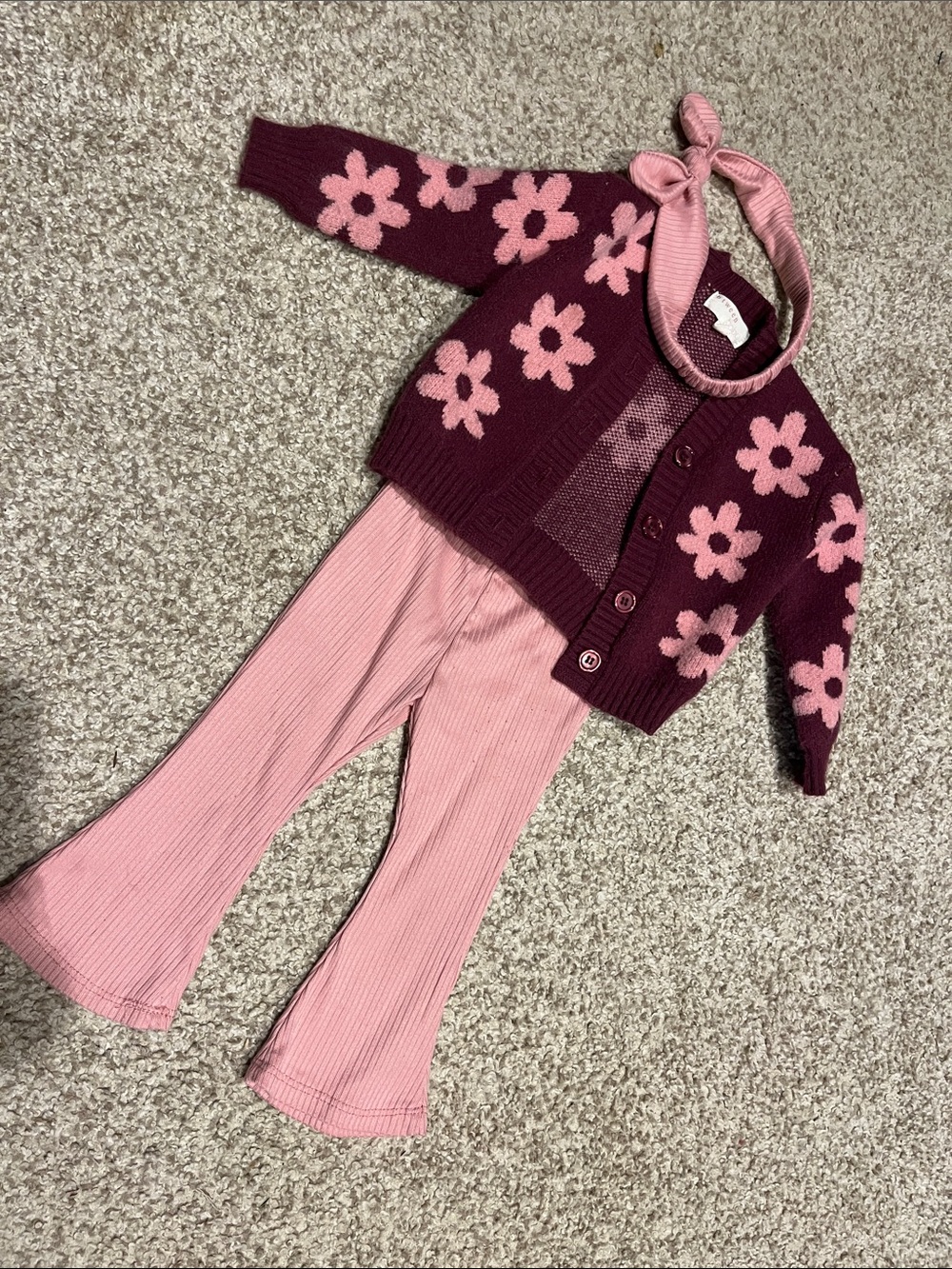 Baby girl 12 month 3 piece outfit.